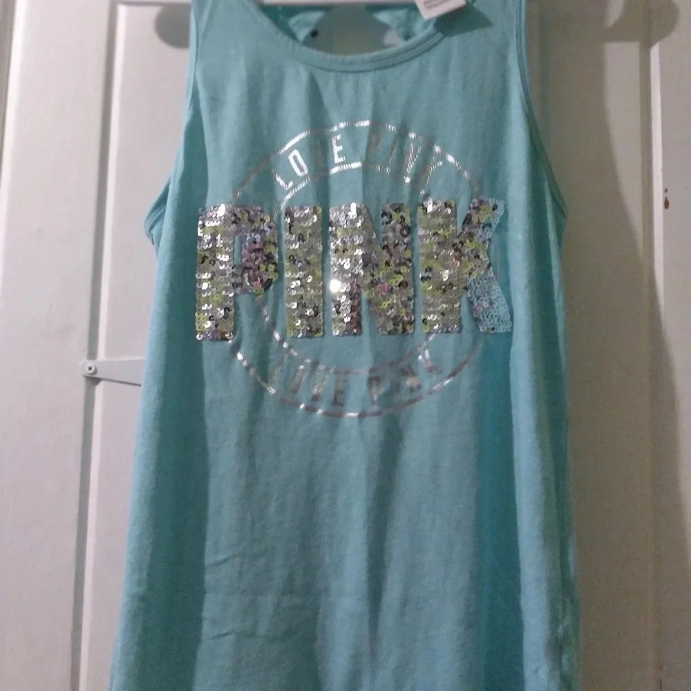 VS PINK bling tank top X-small EUC - Picture 2 of 5